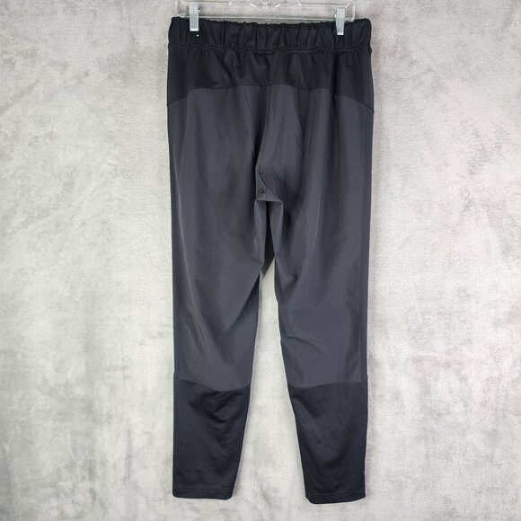 Mens Black Adidas Running Track Pants Athletic Training Wear Polyester Size L - Picture 9 of 14